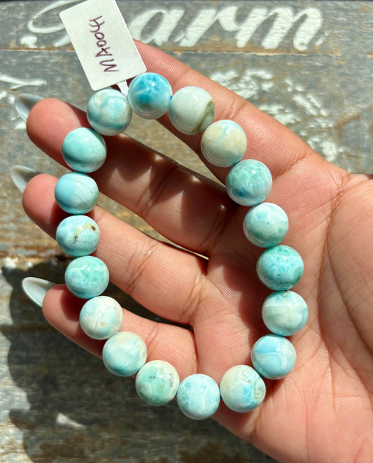 Gorgeous Larimar Bracelet from the Dominican Republic