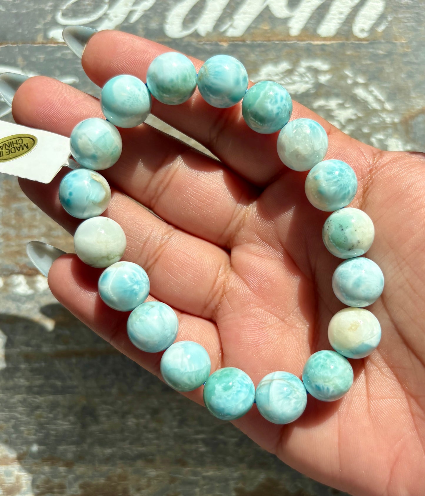 Gorgeous Larimar Bracelet from the Dominican Republic