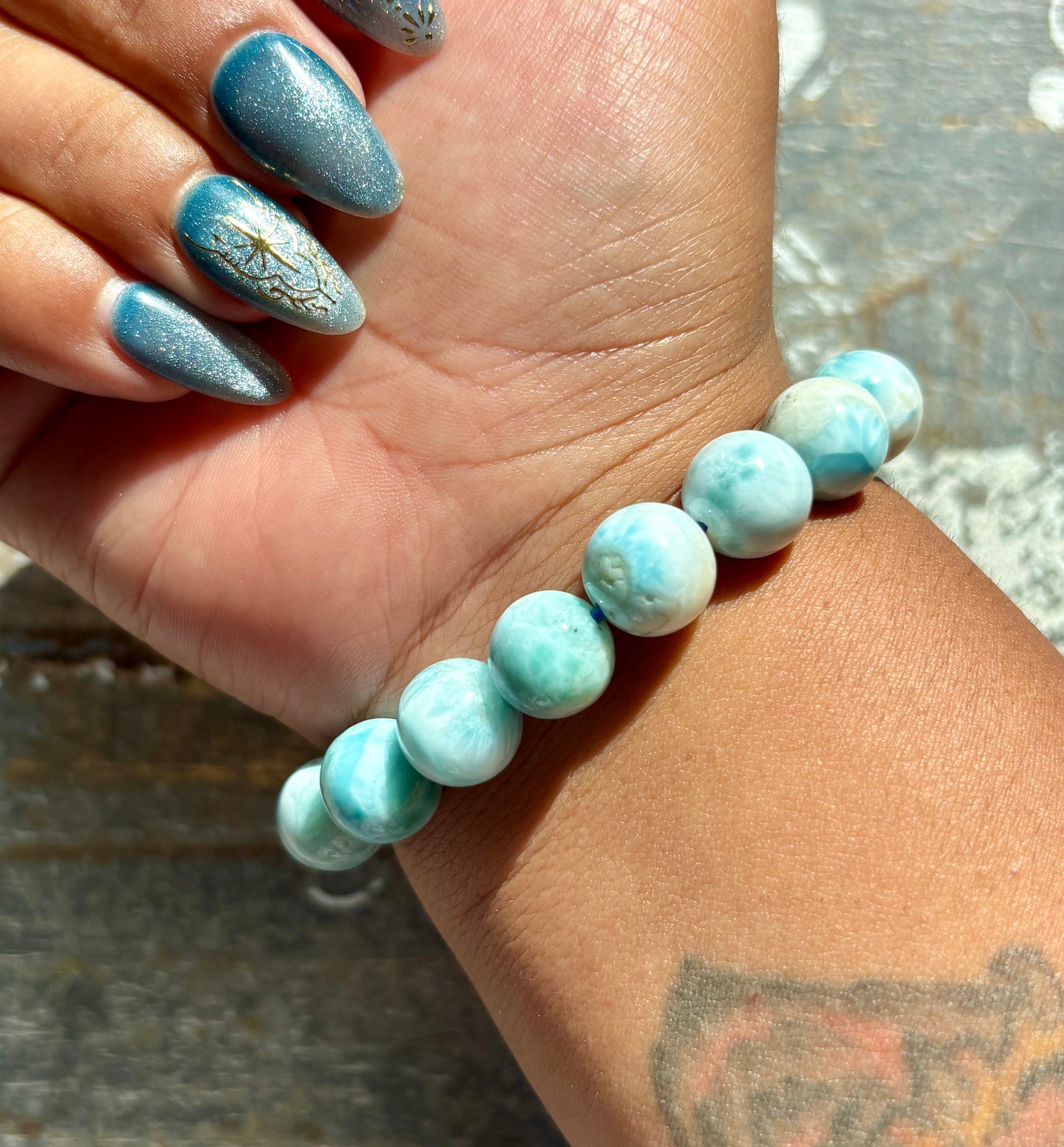 Gorgeous Larimar Bracelet from the Dominican Republic