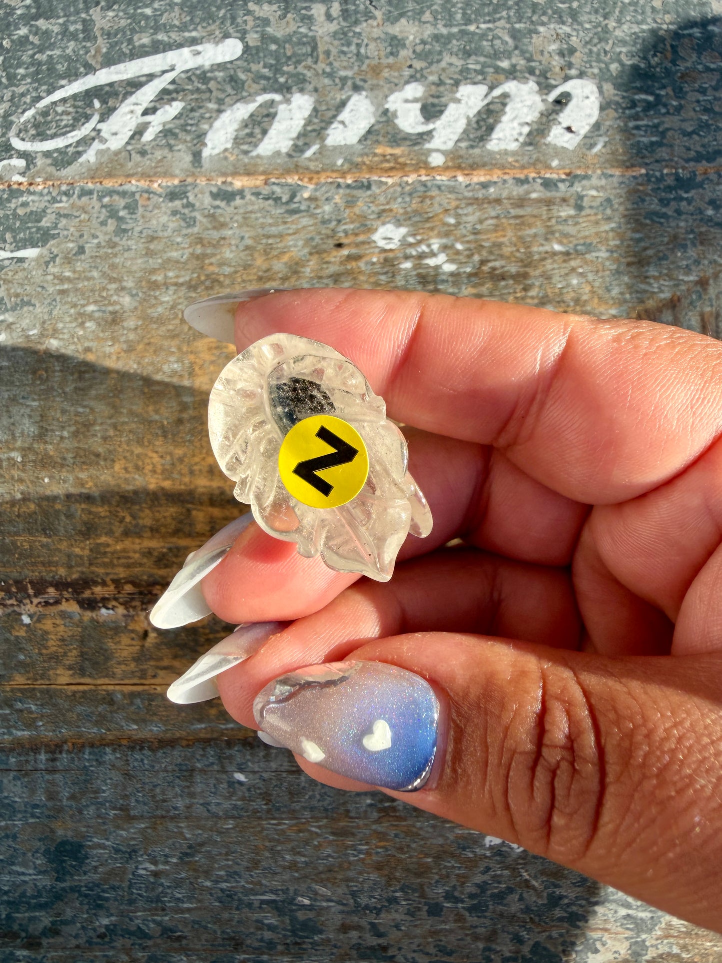 Gorgeous Hand Carved Garden Quartz Cicada | Opt Z