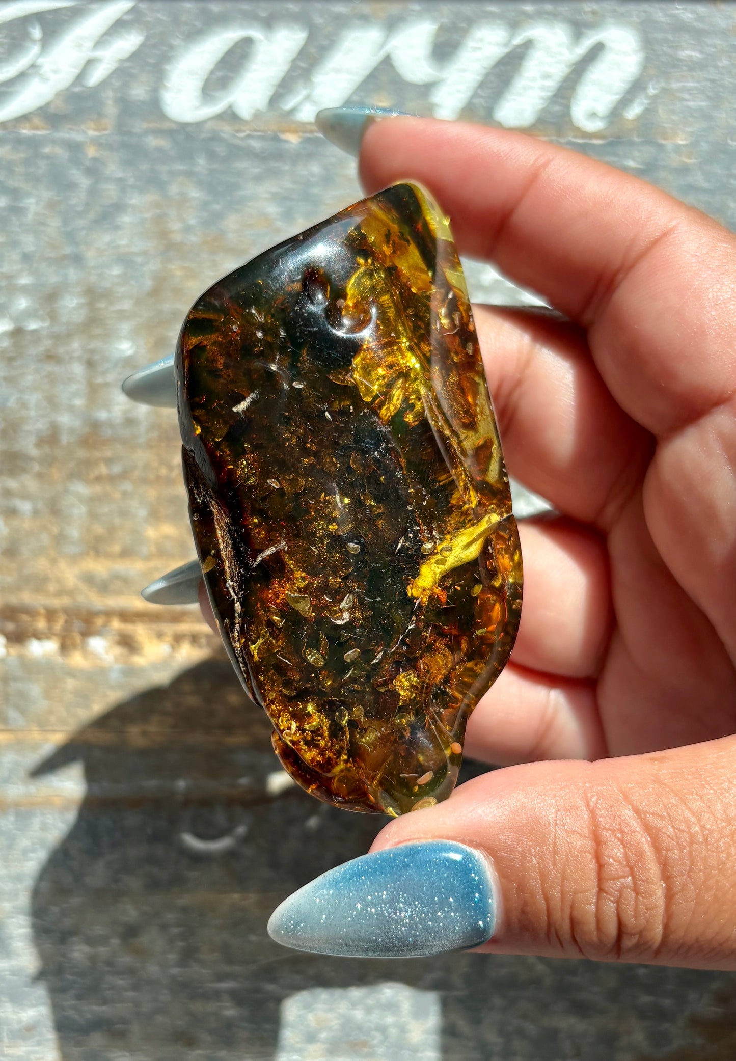 Gorgeous Green Amber from Lithuania