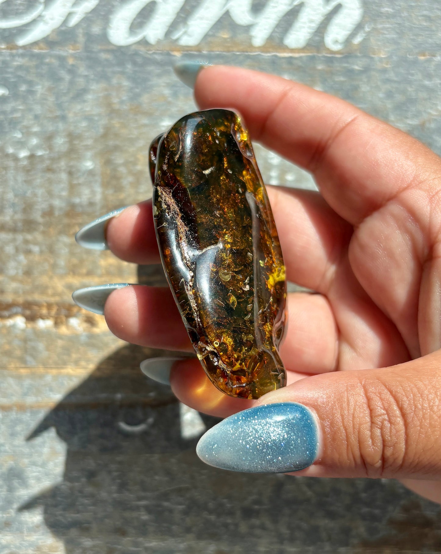 Gorgeous Green Amber from Lithuania