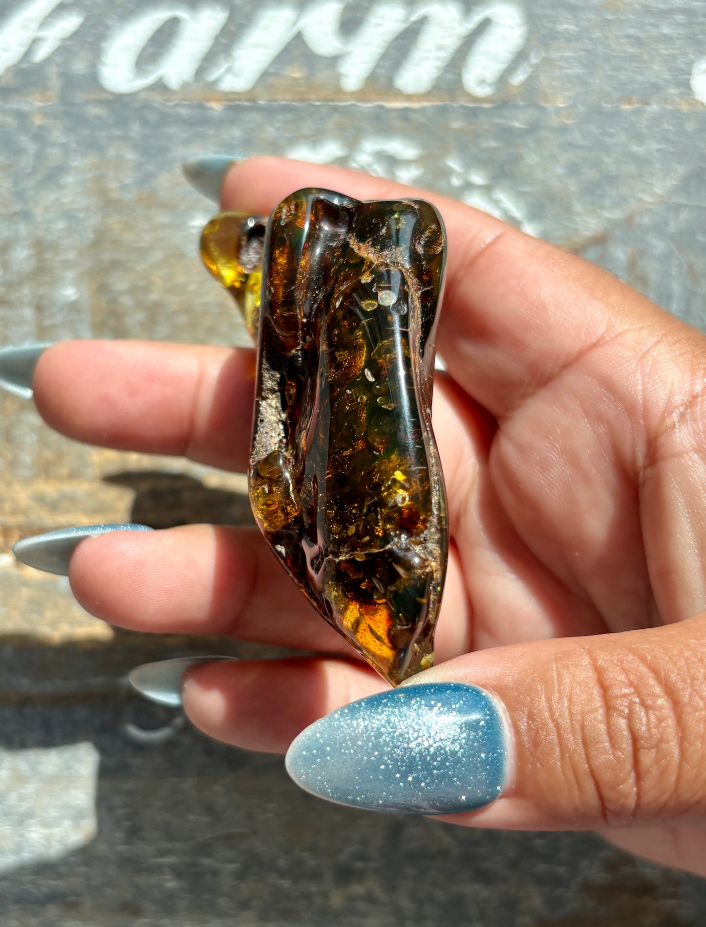 Gorgeous Green Amber from Lithuania