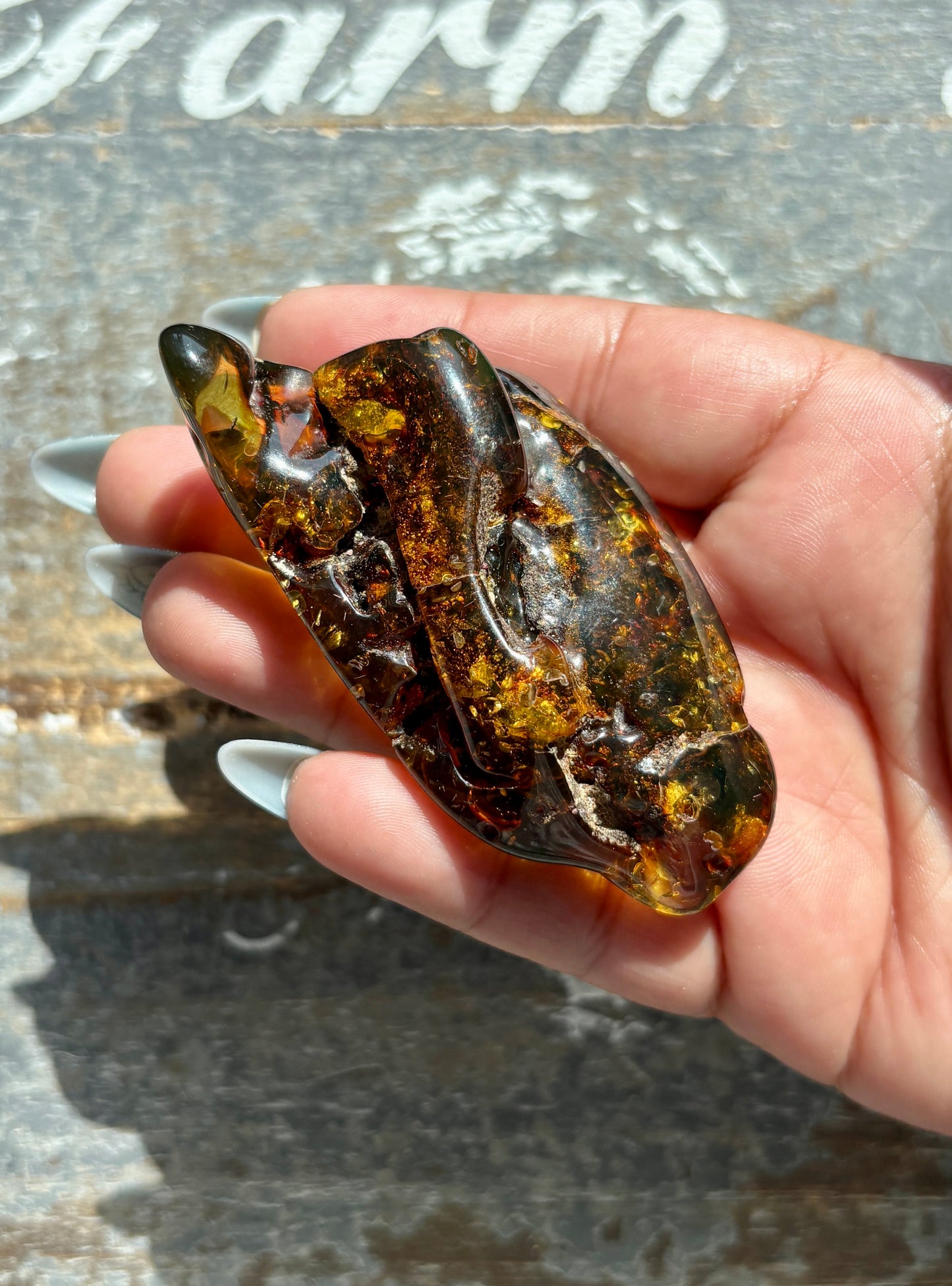 Gorgeous Green Amber from Lithuania