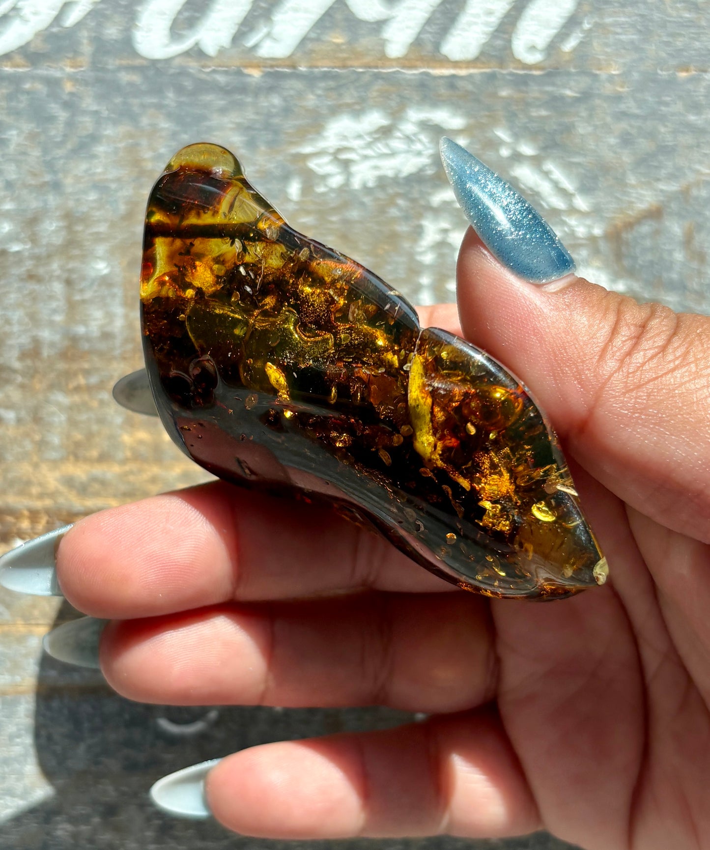 Gorgeous Green Amber from Lithuania