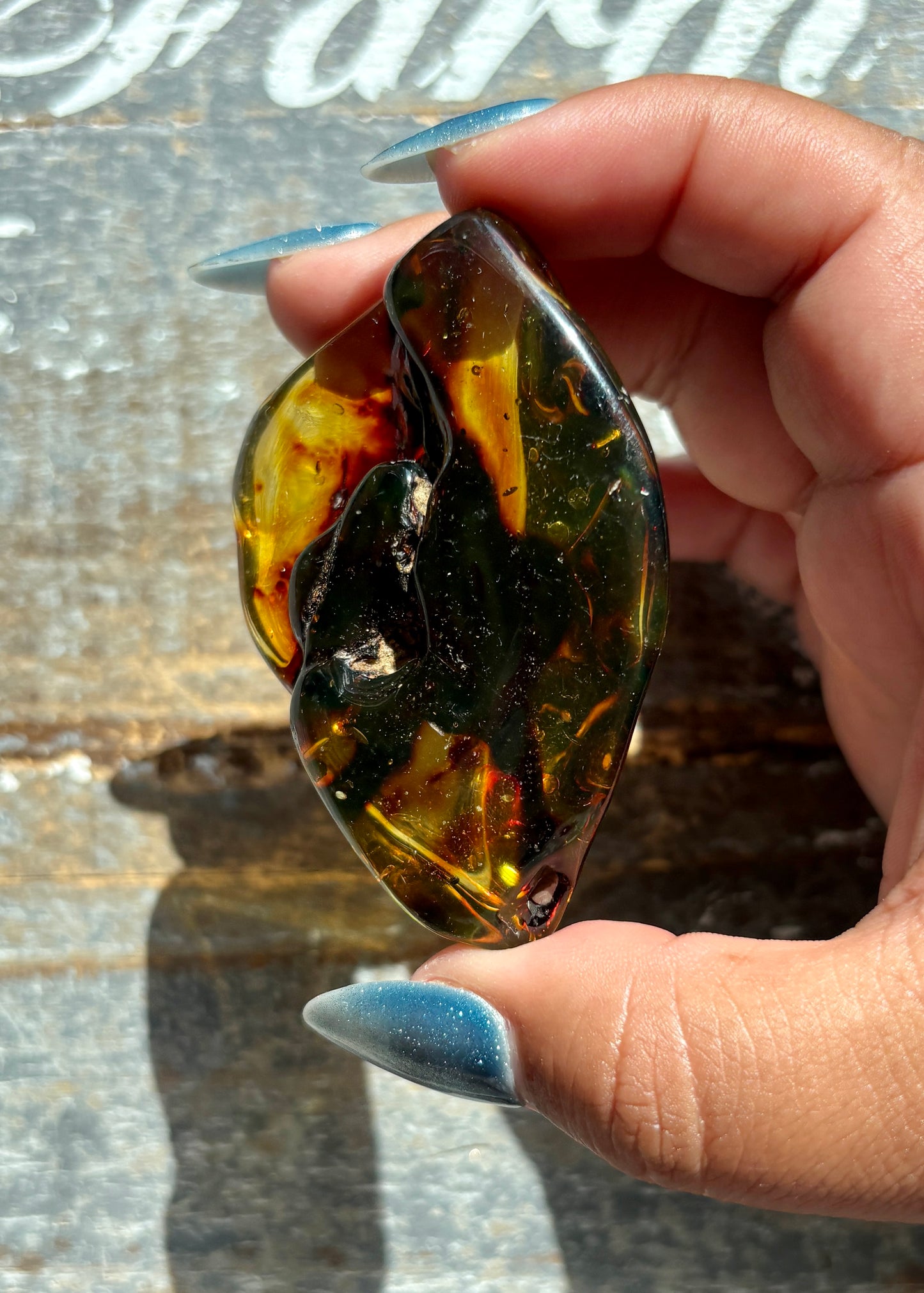 Gorgeous Green Amber from Lithuania