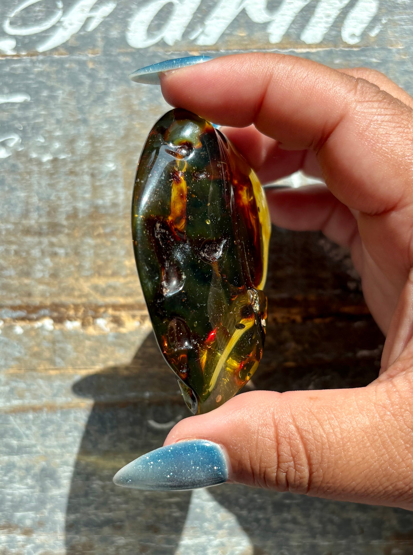 Gorgeous Green Amber from Lithuania