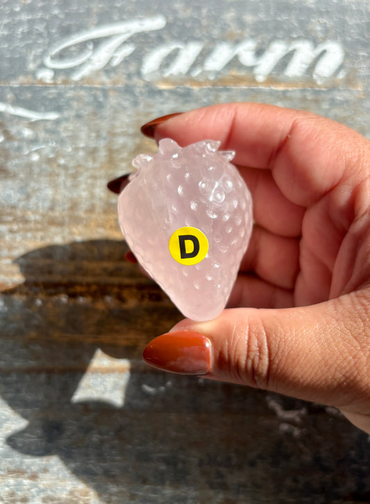 Gorgeous Rose Quartz Strawberry | Opt D