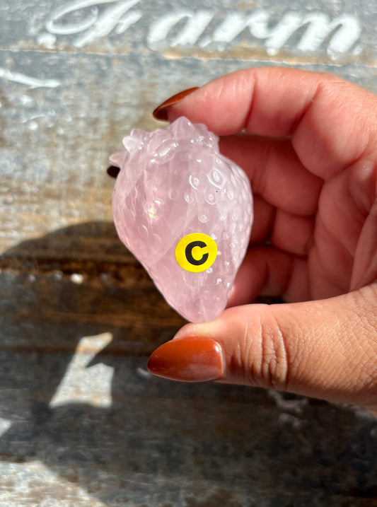 Gorgeous Rose Quartz Strawberry | Opt C