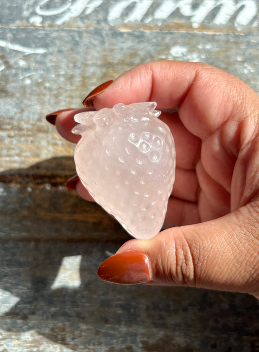 Gorgeous Rose Quartz Strawberry | Opt G