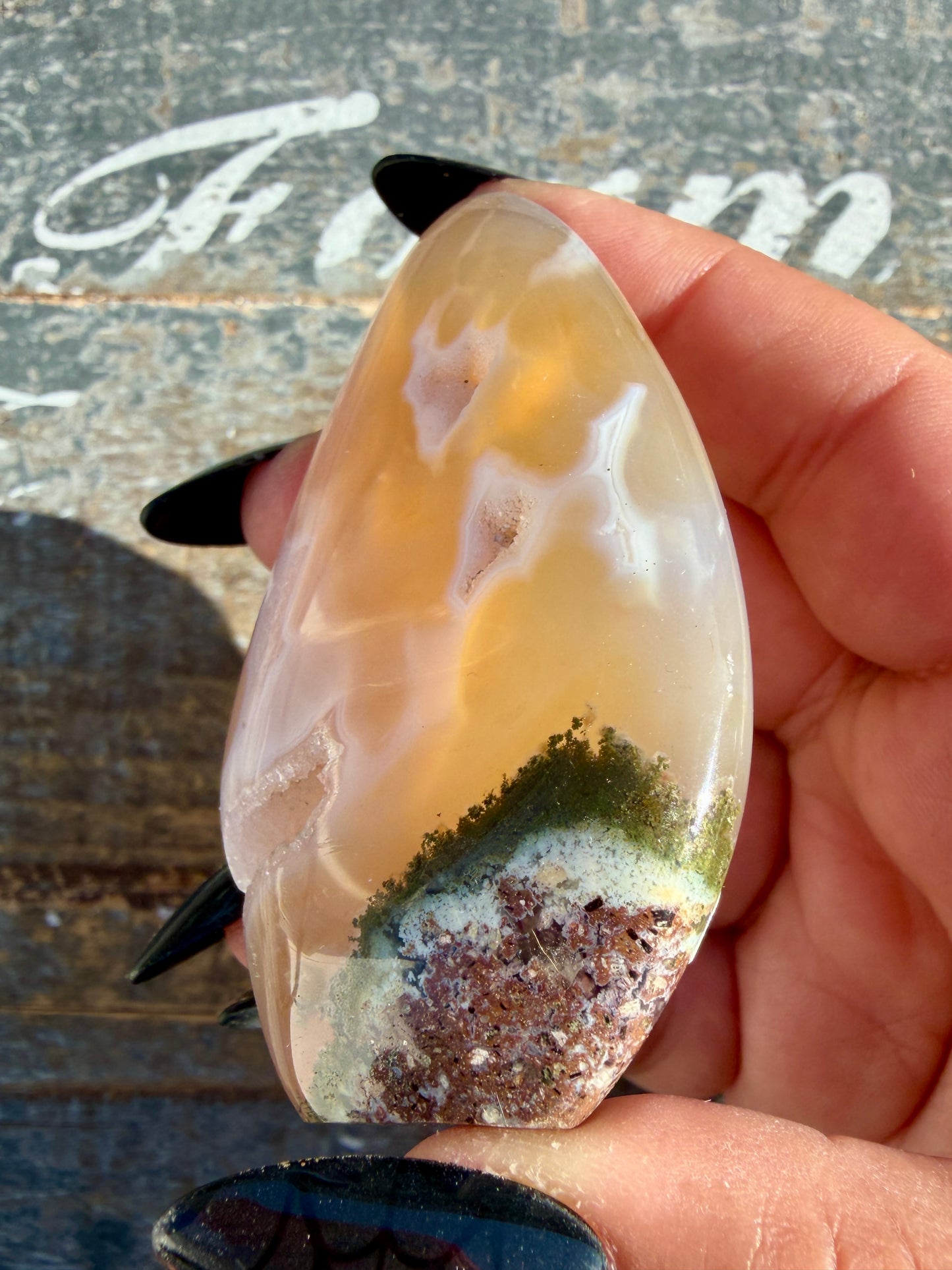 Gorgeous Scenic Moss Agate Freeform | Opt 42