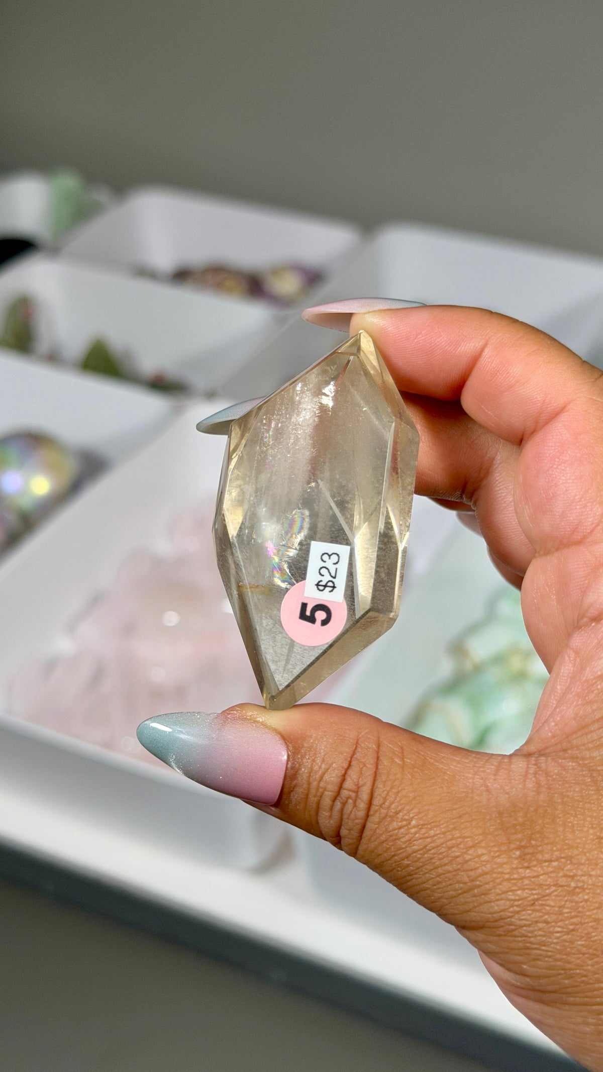 Gorgeous Girasol Quartz Freeform | Brazil | Opt 5 | Denver Gem Show Find
