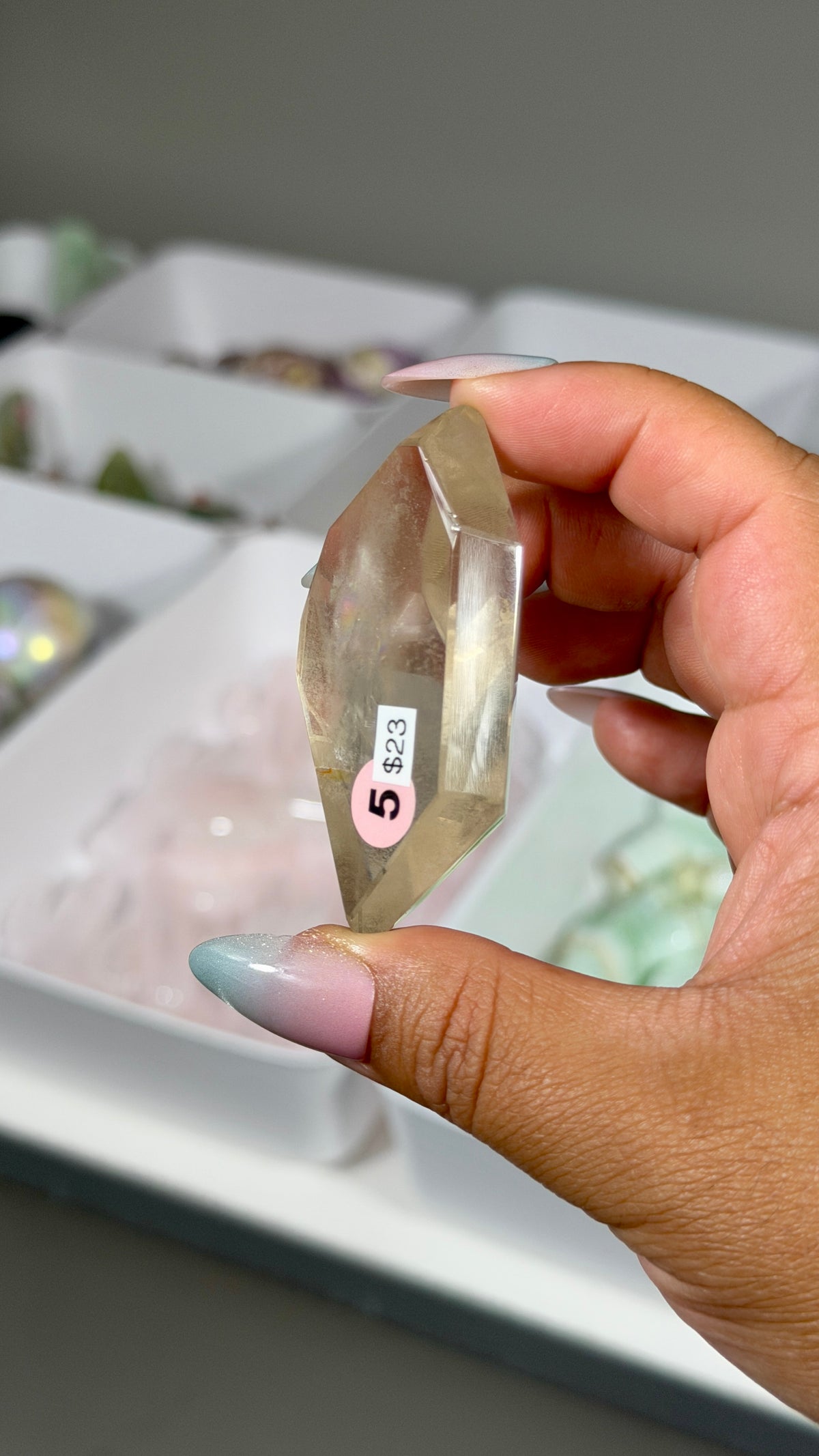 Gorgeous Girasol Quartz Freeform | Brazil | Opt 5 | Denver Gem Show Find