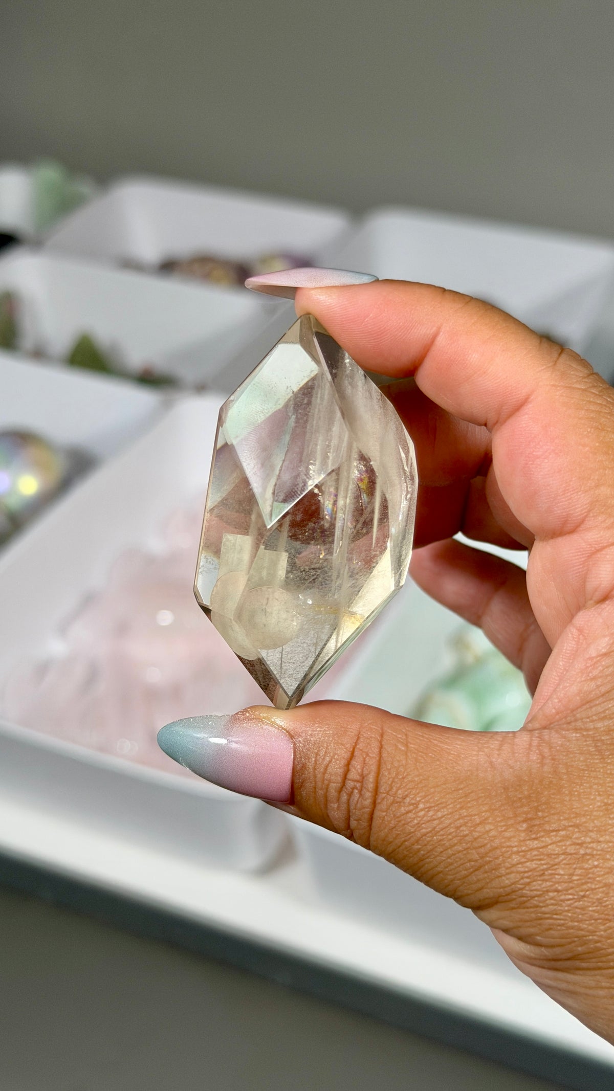 Gorgeous Girasol Quartz Freeform | Brazil | Opt 5 | Denver Gem Show Find