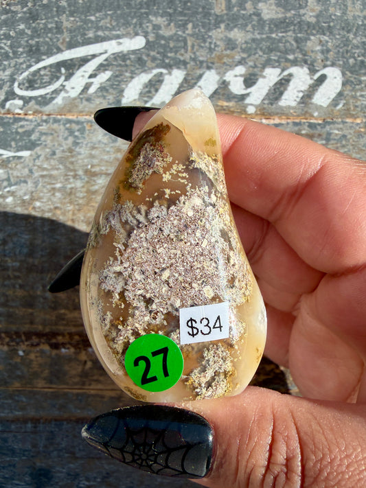 Gorgeous Scenic Moss Agate Freeform | Opt 27
