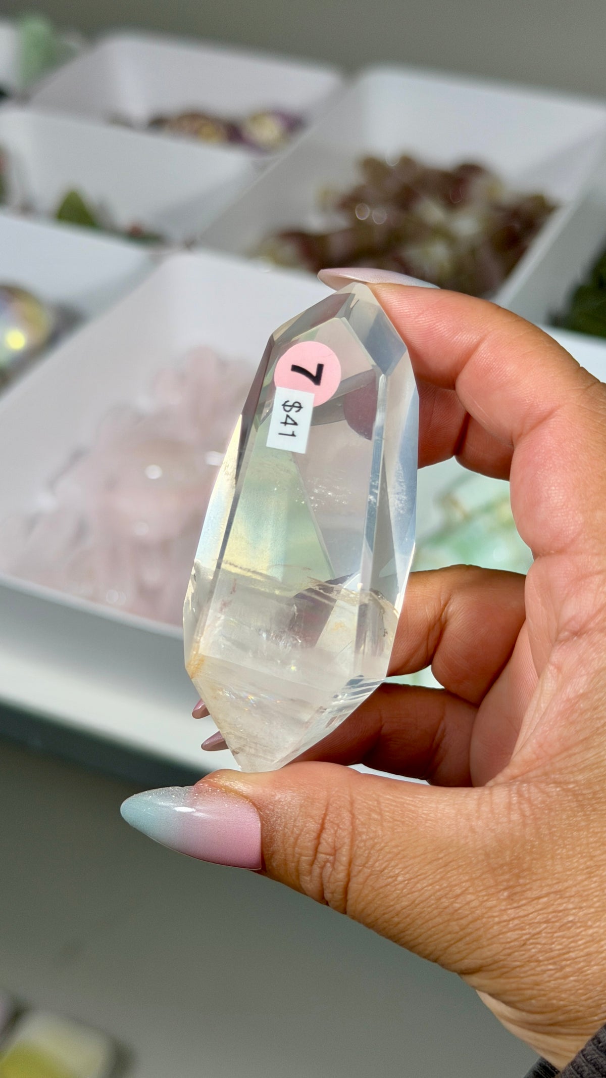 Gorgeous Girasol Quartz Freeform | Brazil | Opt 7 | Denver Gem Show Find