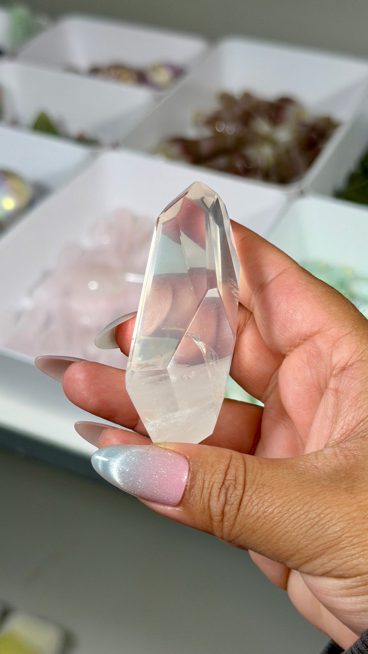 Gorgeous Girasol Quartz Freeform | Brazil | Opt 7 | Denver Gem Show Find