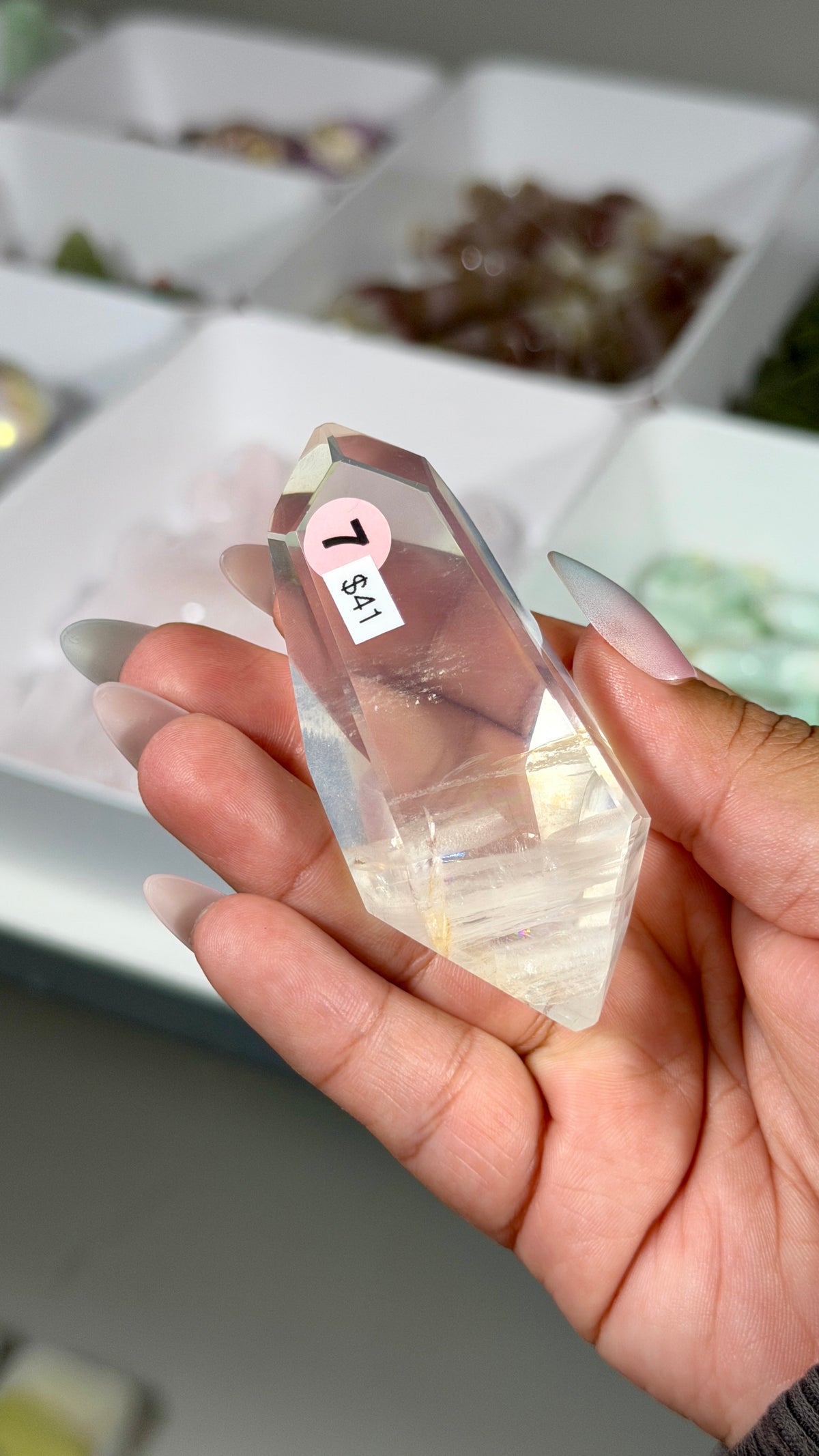 Gorgeous Girasol Quartz Freeform | Brazil | Opt 7 | Denver Gem Show Find