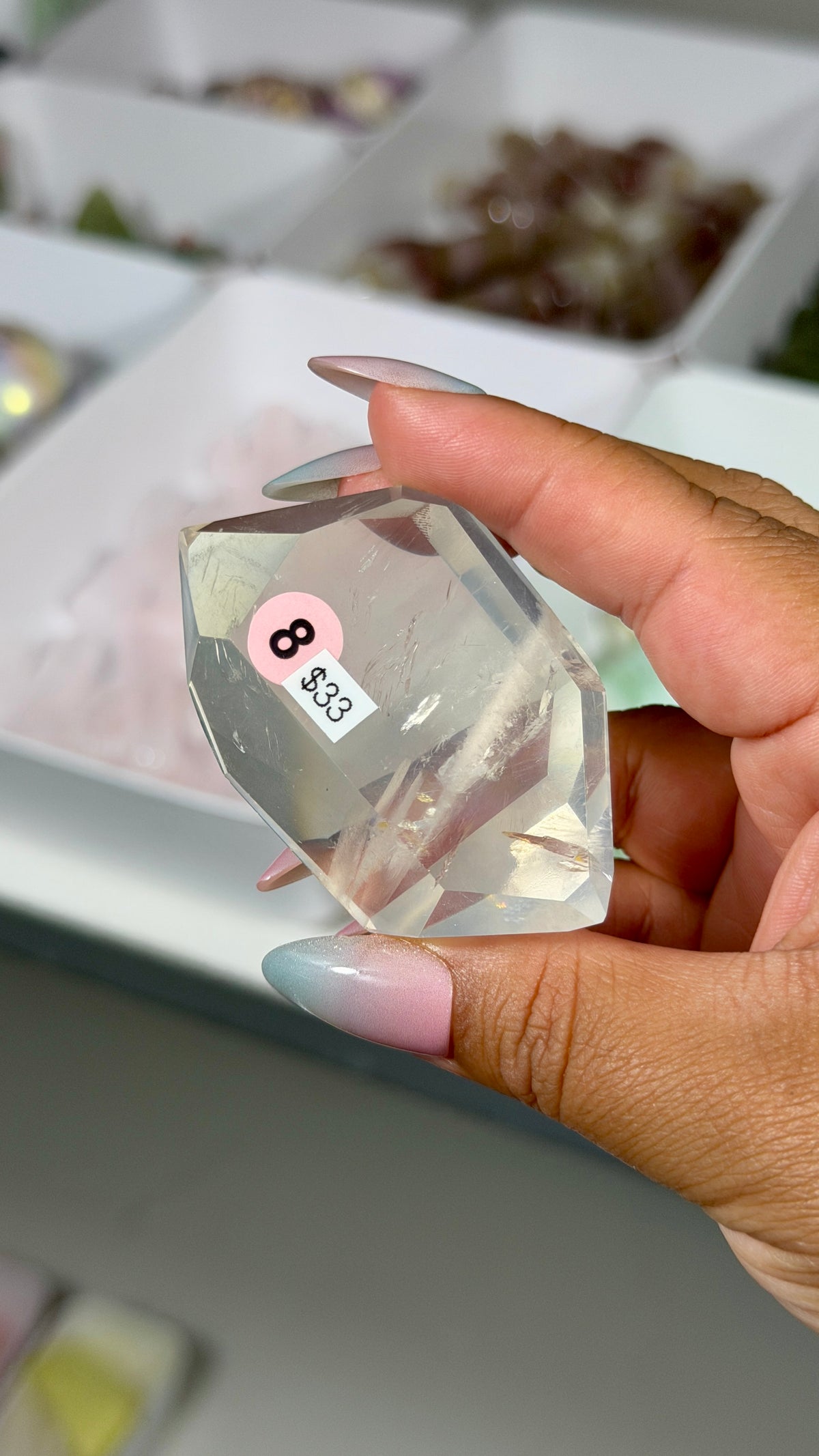 Gorgeous Girasol Quartz Freeform | Brazil | Opt 8 | Denver Gem Show Find