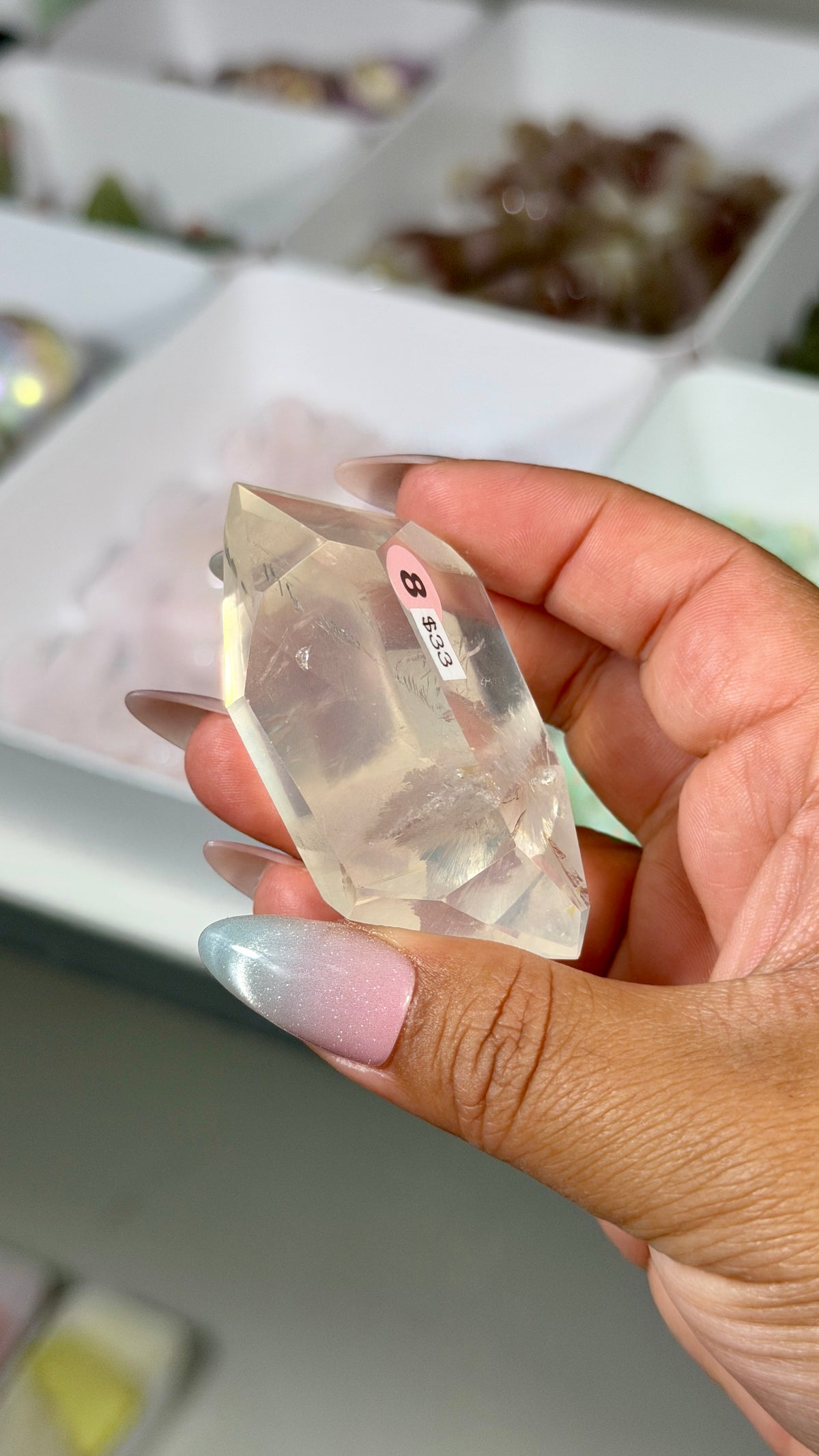 Gorgeous Girasol Quartz Freeform | Brazil | Opt 8 | Denver Gem Show Find