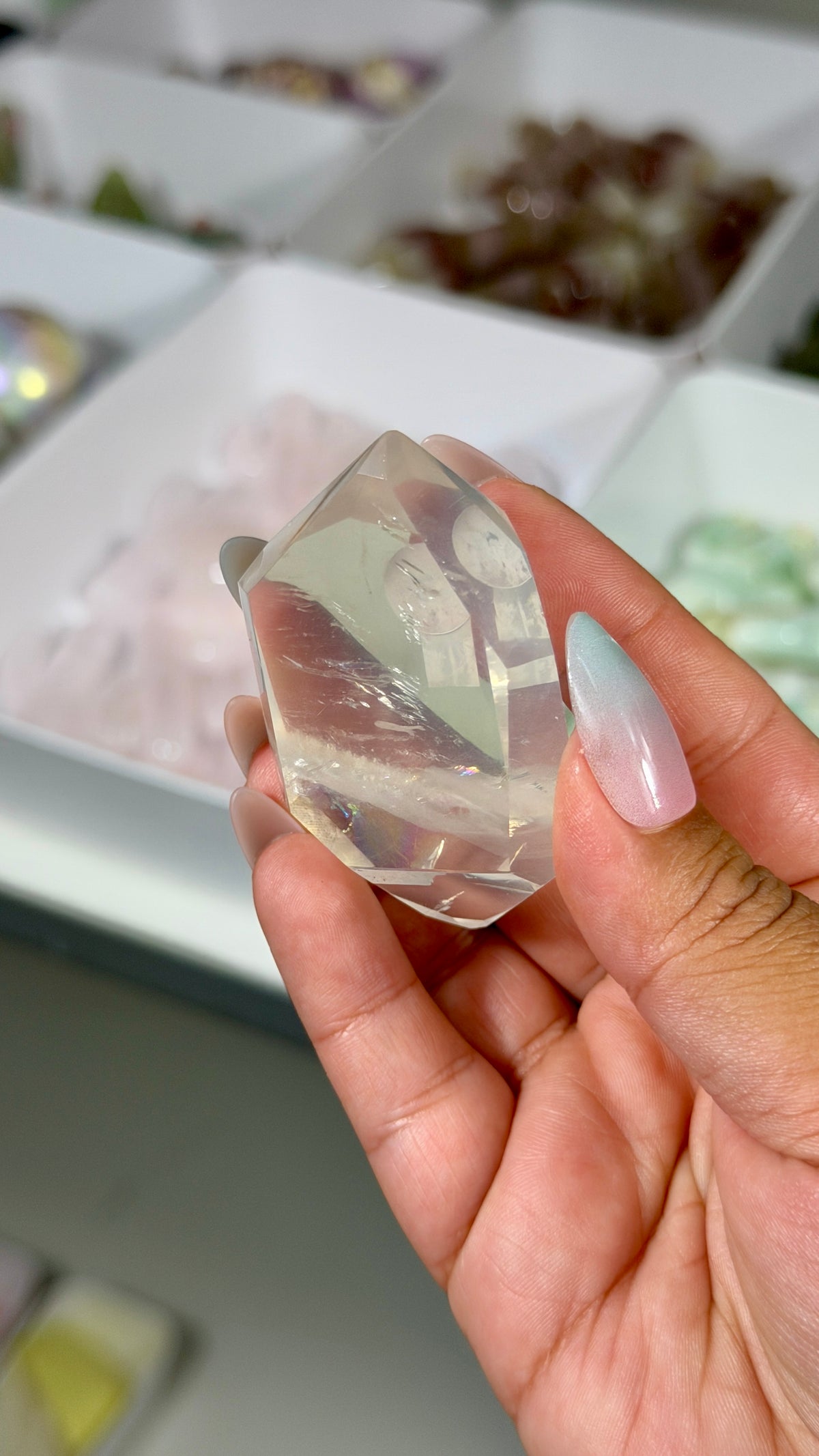 Gorgeous Girasol Quartz Freeform | Brazil | Opt 8 | Denver Gem Show Find