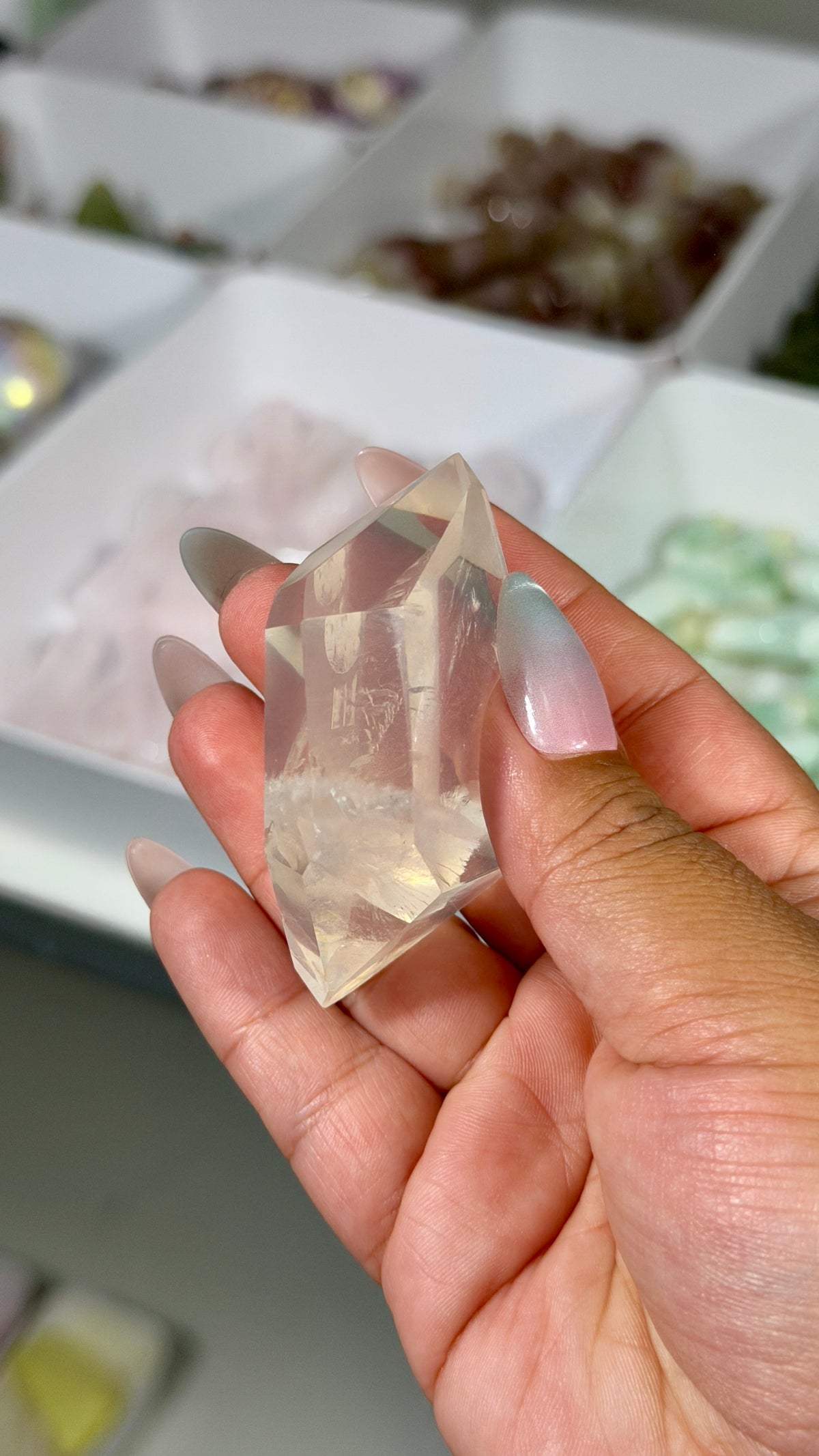 Gorgeous Girasol Quartz Freeform | Brazil | Opt 8 | Denver Gem Show Find
