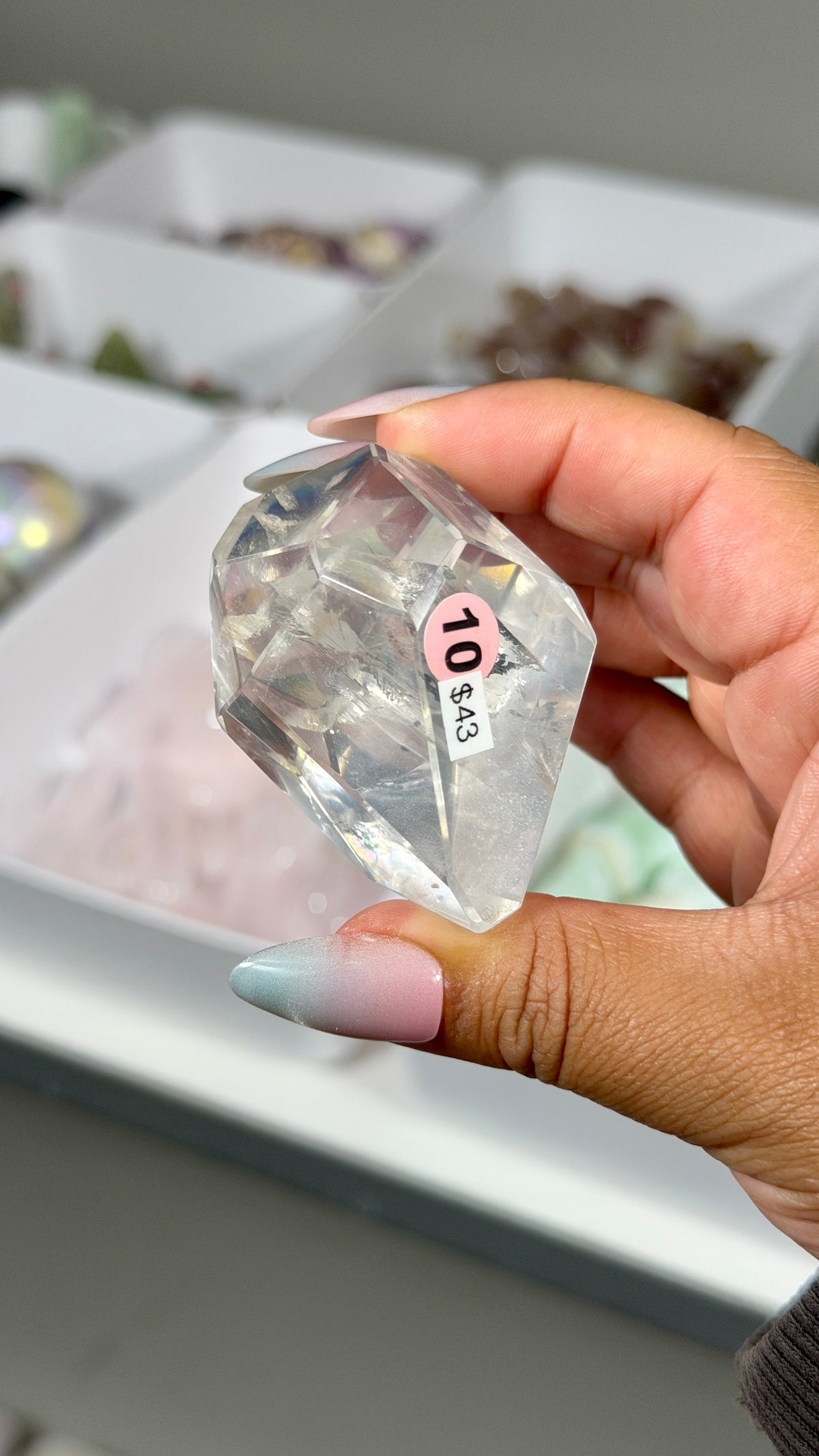 Gorgeous Girasol Quartz Freeform | Brazil | Opt 10 | Denver Gem Show Find
