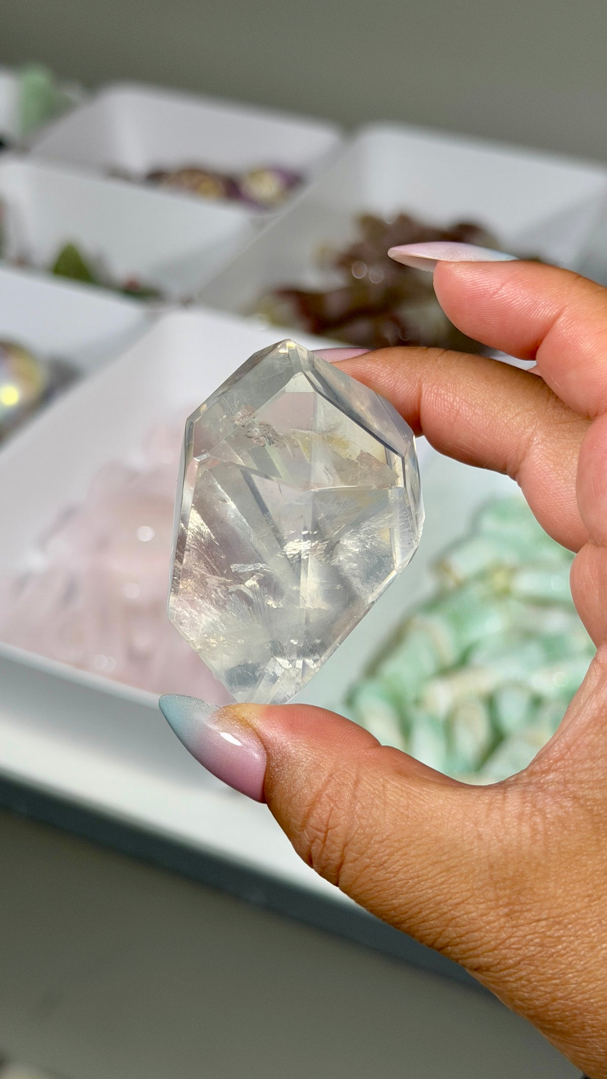 Gorgeous Girasol Quartz Freeform | Brazil | Opt 10 | Denver Gem Show Find
