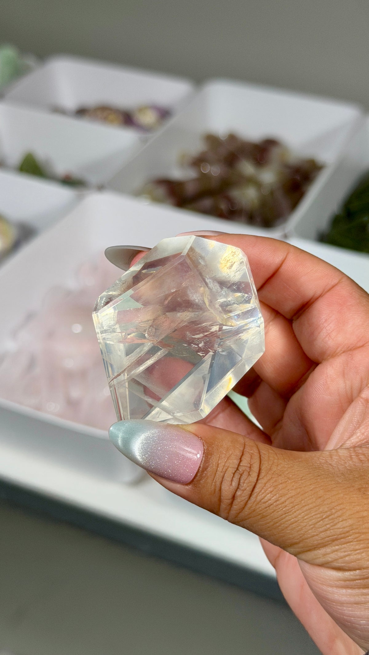 Gorgeous Girasol Quartz Freeform | Brazil | Opt 10 | Denver Gem Show Find