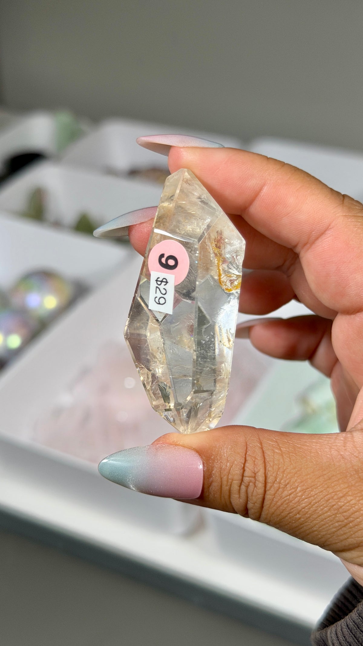 Gorgeous Clear Quartz Freeform | Brazil | Opt 9 | Denver Gem Show Find