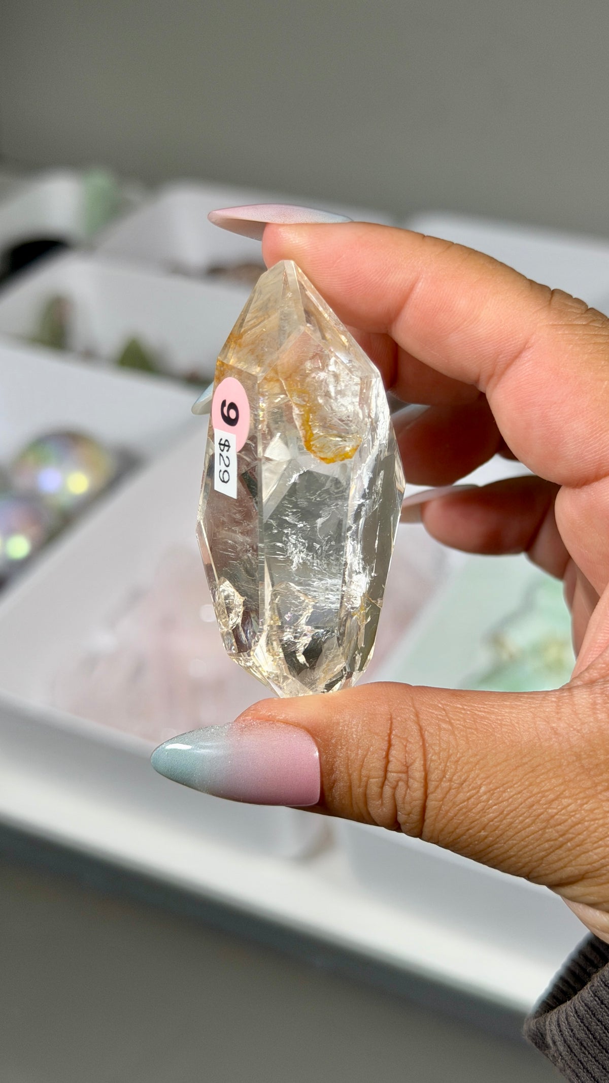 Gorgeous Clear Quartz Freeform | Brazil | Opt 9 | Denver Gem Show Find