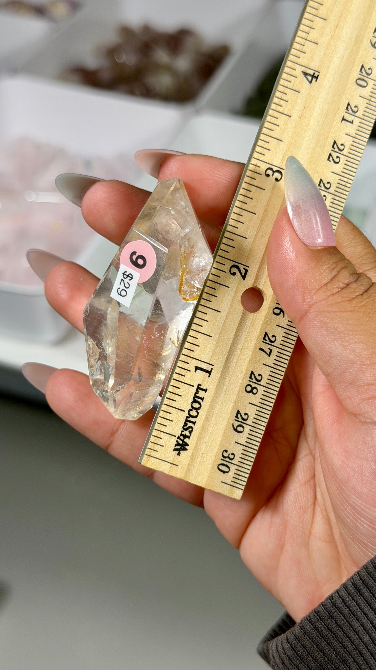 Gorgeous Clear Quartz Freeform | Brazil | Opt 9 | Denver Gem Show Find