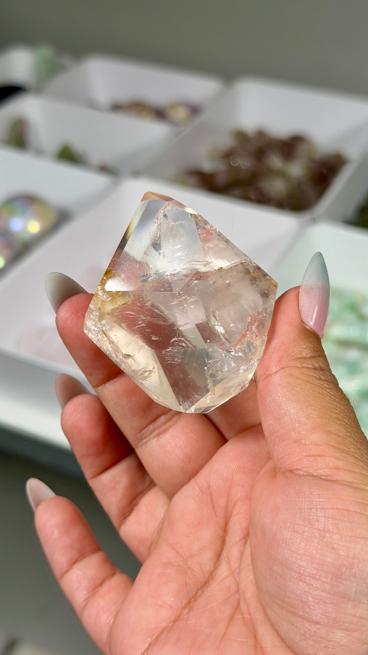 Gorgeous Clear Quartz Freeform | Brazil | Opt 15 | Denver Gem Show Find