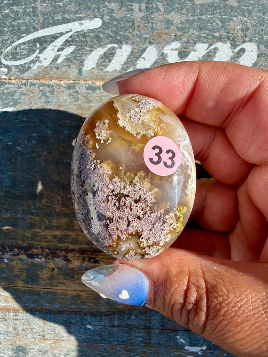 Gorgeous Scenic Moss Agate Palm Stone | Indonesia | Opt 33
