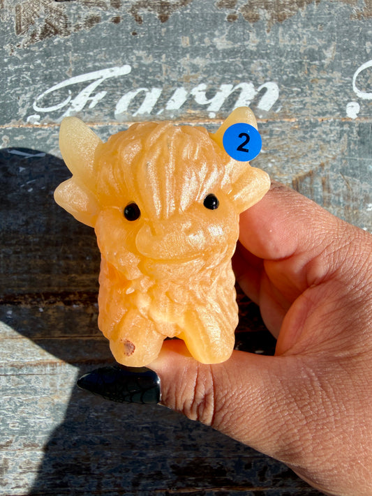 Adorable Honey Calcite Yak | Opt 2