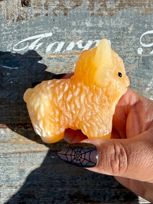 Adorable Honey Calcite Yak | Opt 2