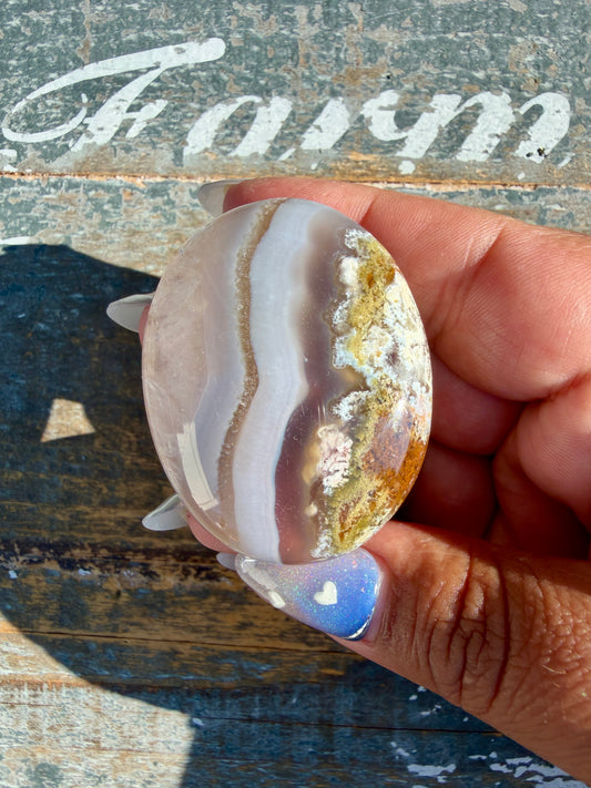 Gorgeous Scenic Moss Agate Palm Stone | Indonesia | Opt 38