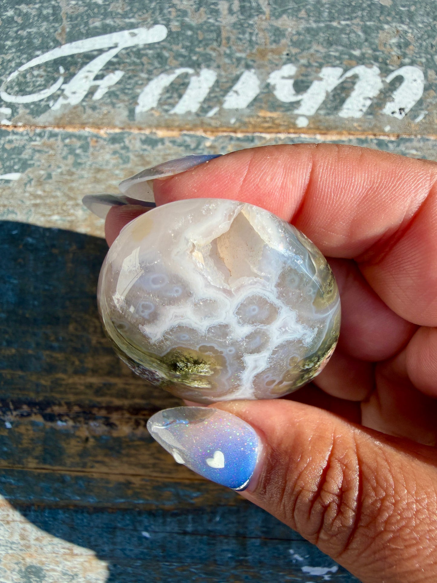 Gorgeous Scenic Moss Agate Palm Stone | Indonesia | Opt 40