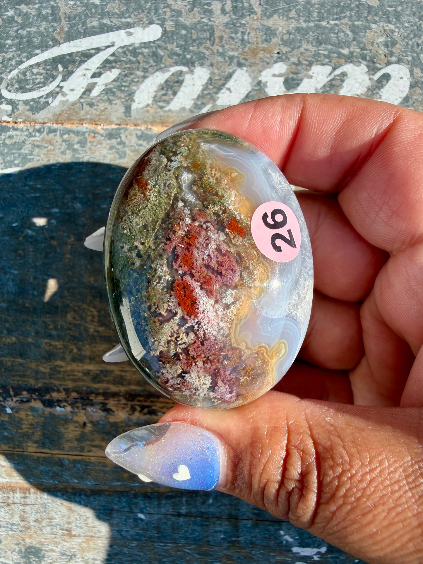 Gorgeous Scenic Moss Agate Palm Stone | Indonesia | Opt 26