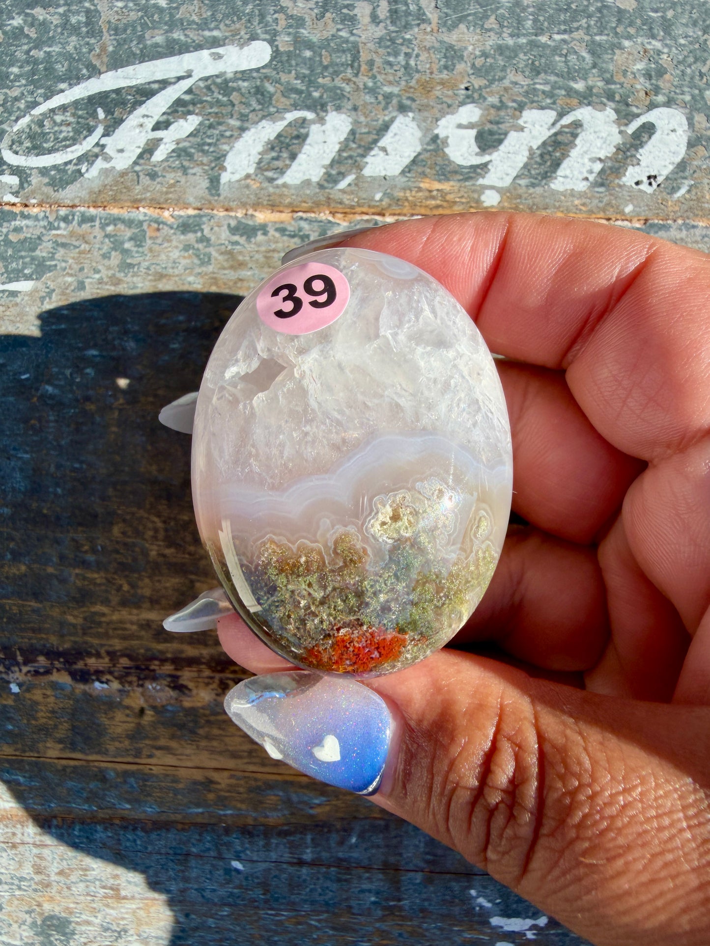 Gorgeous Scenic Moss Agate Palm Stone | Indonesia | Opt 39