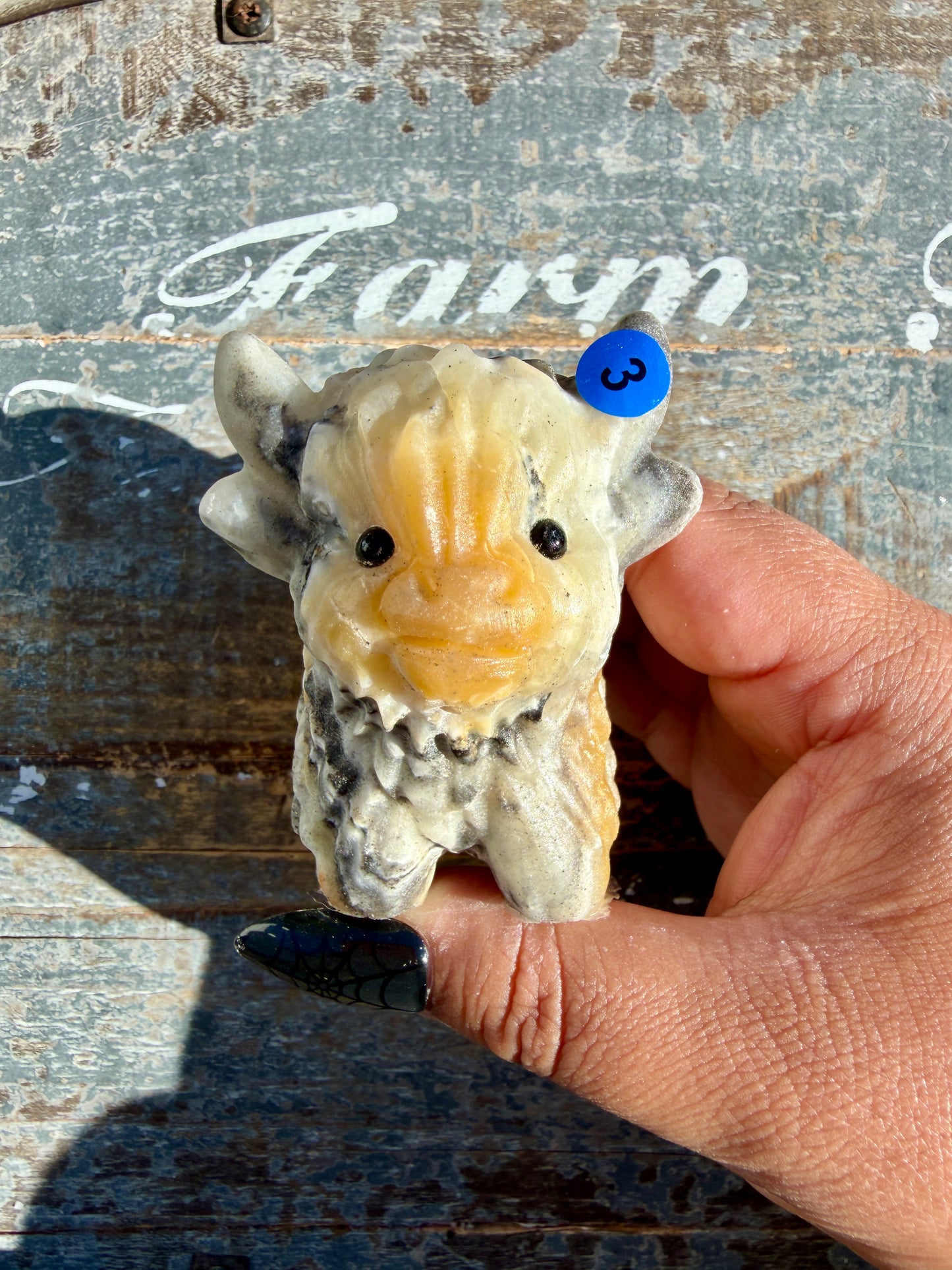 Adorable Bumblebee Calcite Yak | Opt 3