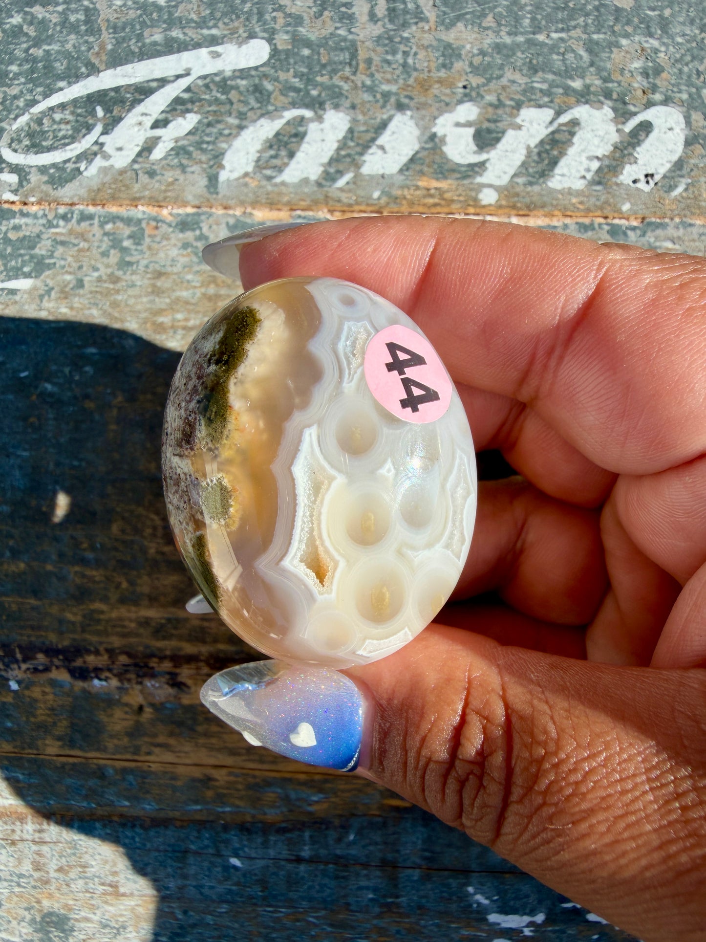 Gorgeous Scenic Moss Agate Palm Stone | Indonesia | Opt 44