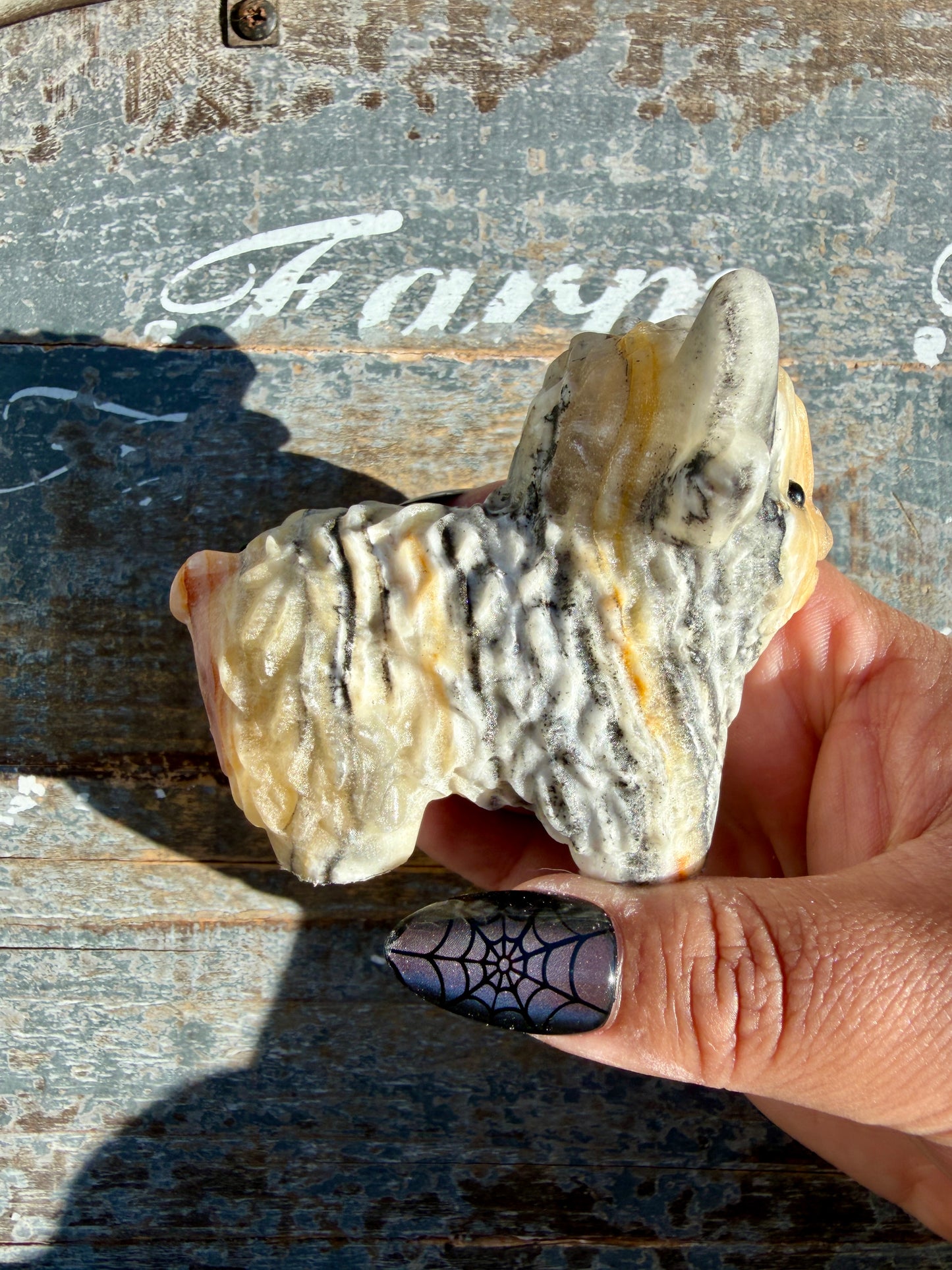 Adorable Bumblebee Calcite Yak | Opt 3