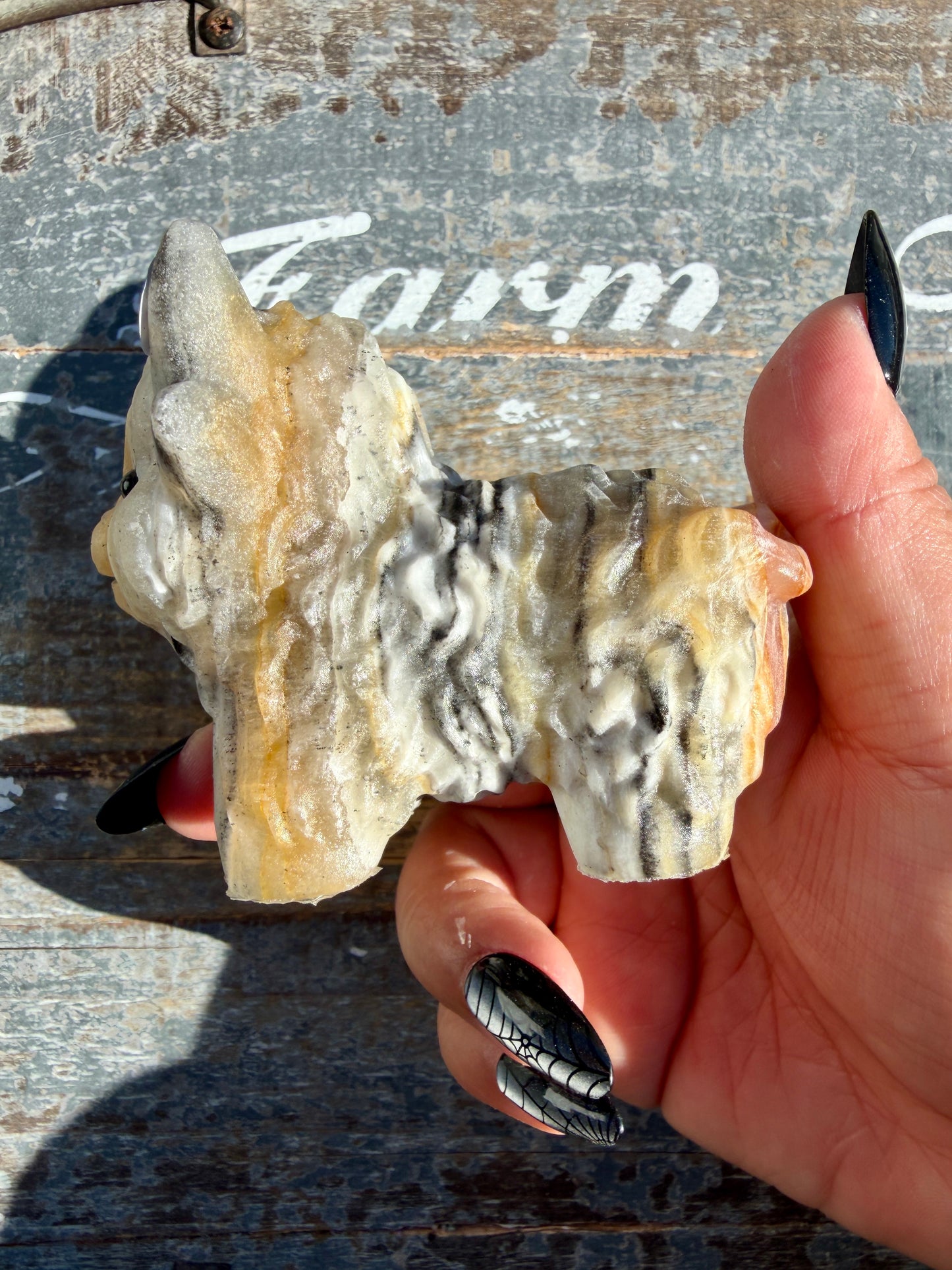 Adorable Bumblebee Calcite Yak | Opt 3