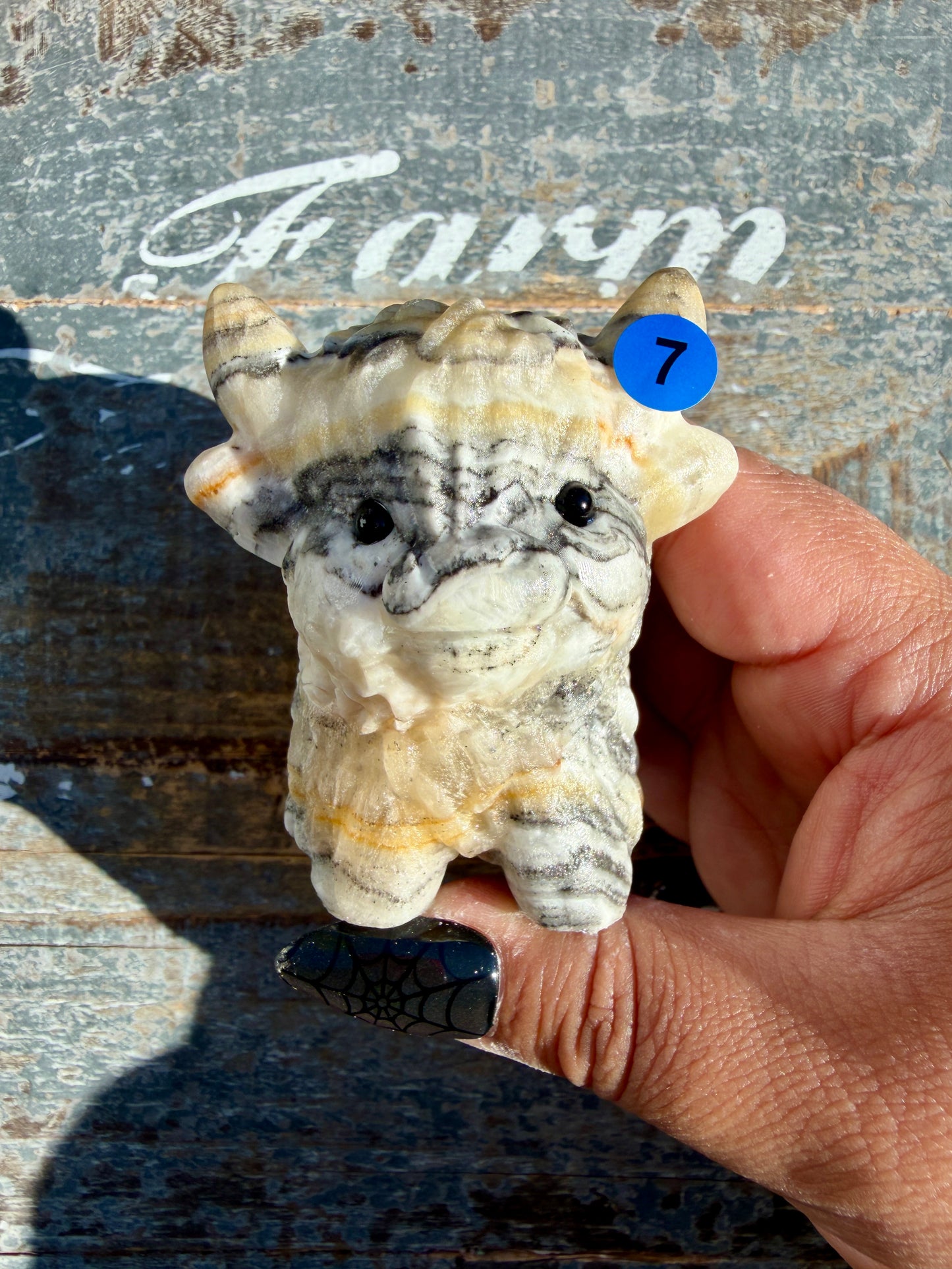 Adorable Bumblebee Calcite Yak | Opt 7