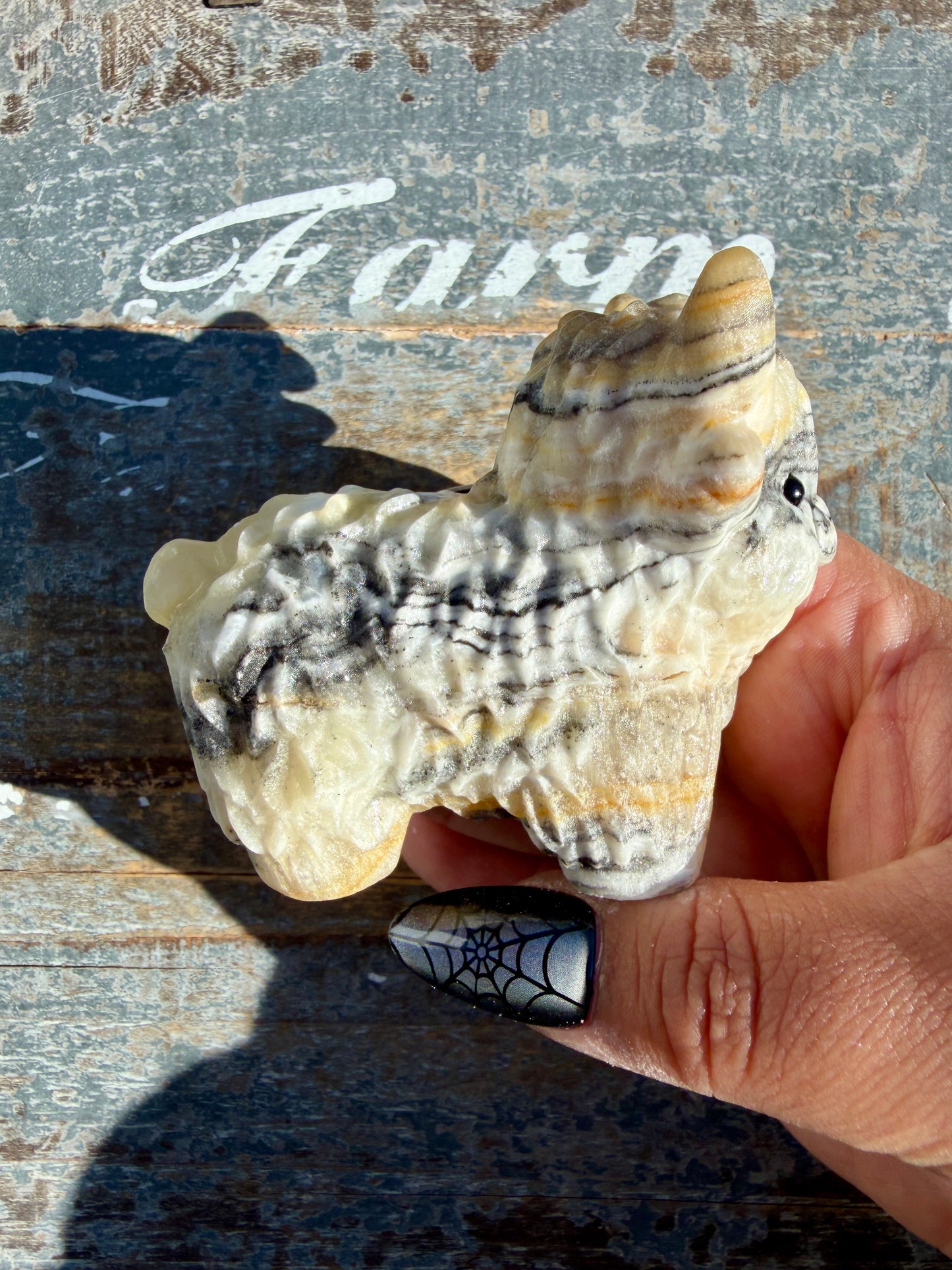 Adorable Bumblebee Calcite Yak | Opt 7