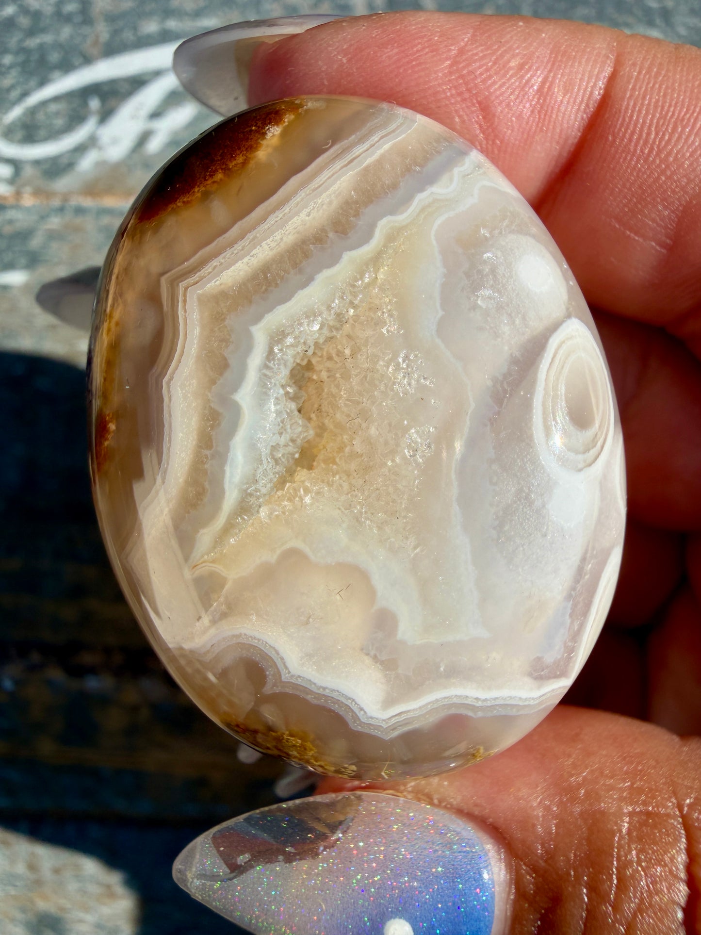 Gorgeous Scenic Moss Agate Palm Stone | Indonesia | Opt 28