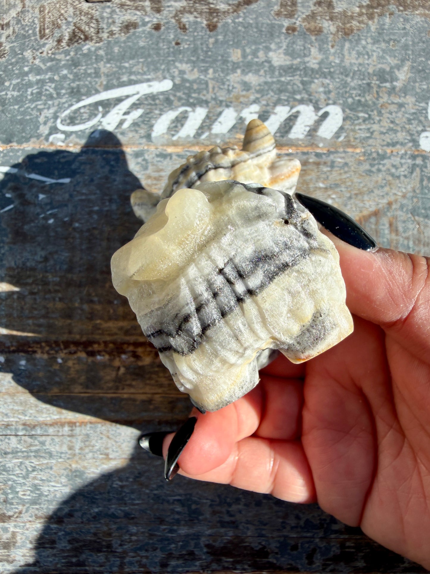 Adorable Bumblebee Calcite Yak | Opt 7