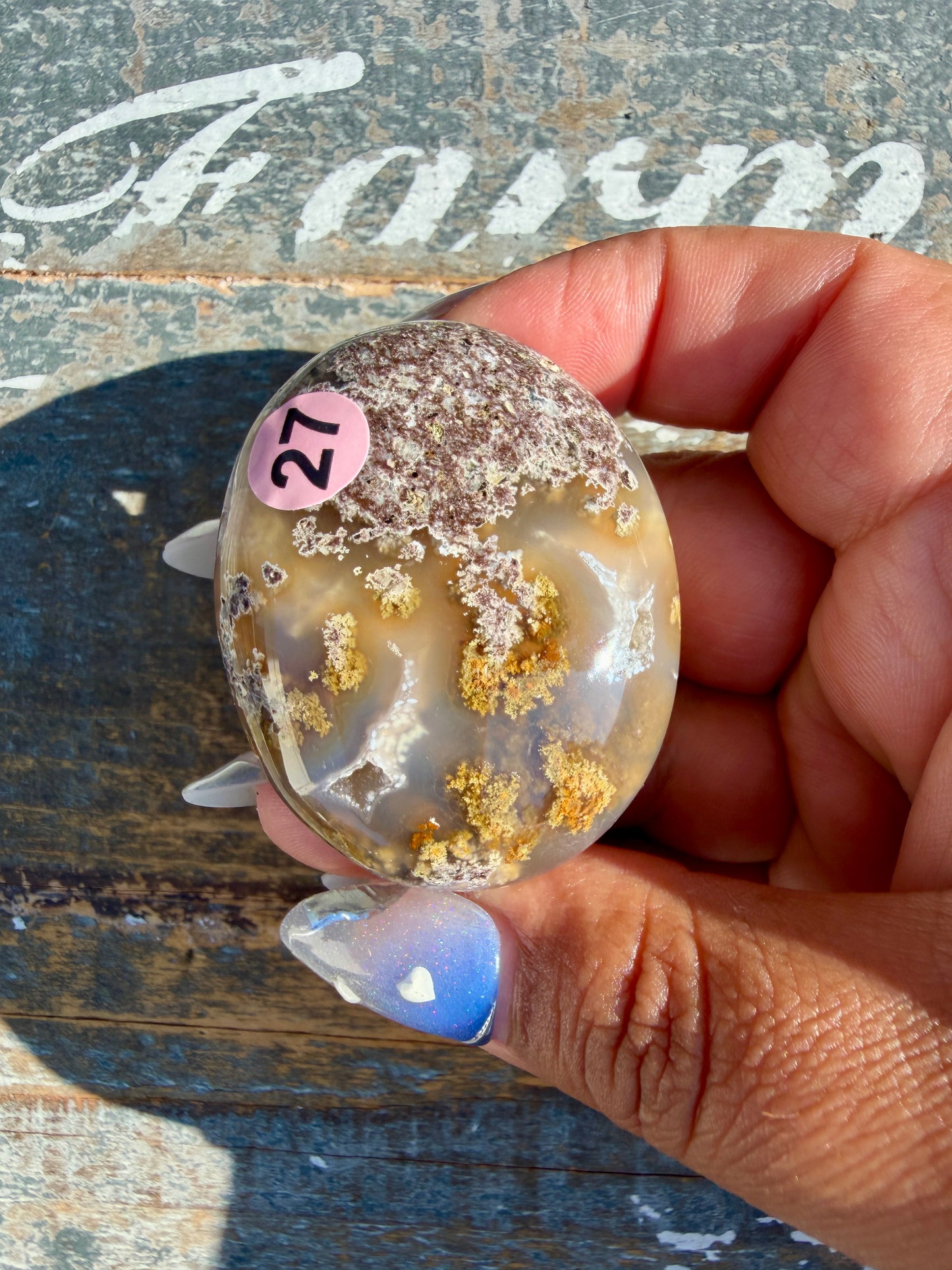 Gorgeous Scenic Moss Agate Palm Stone | Indonesia | Opt 27