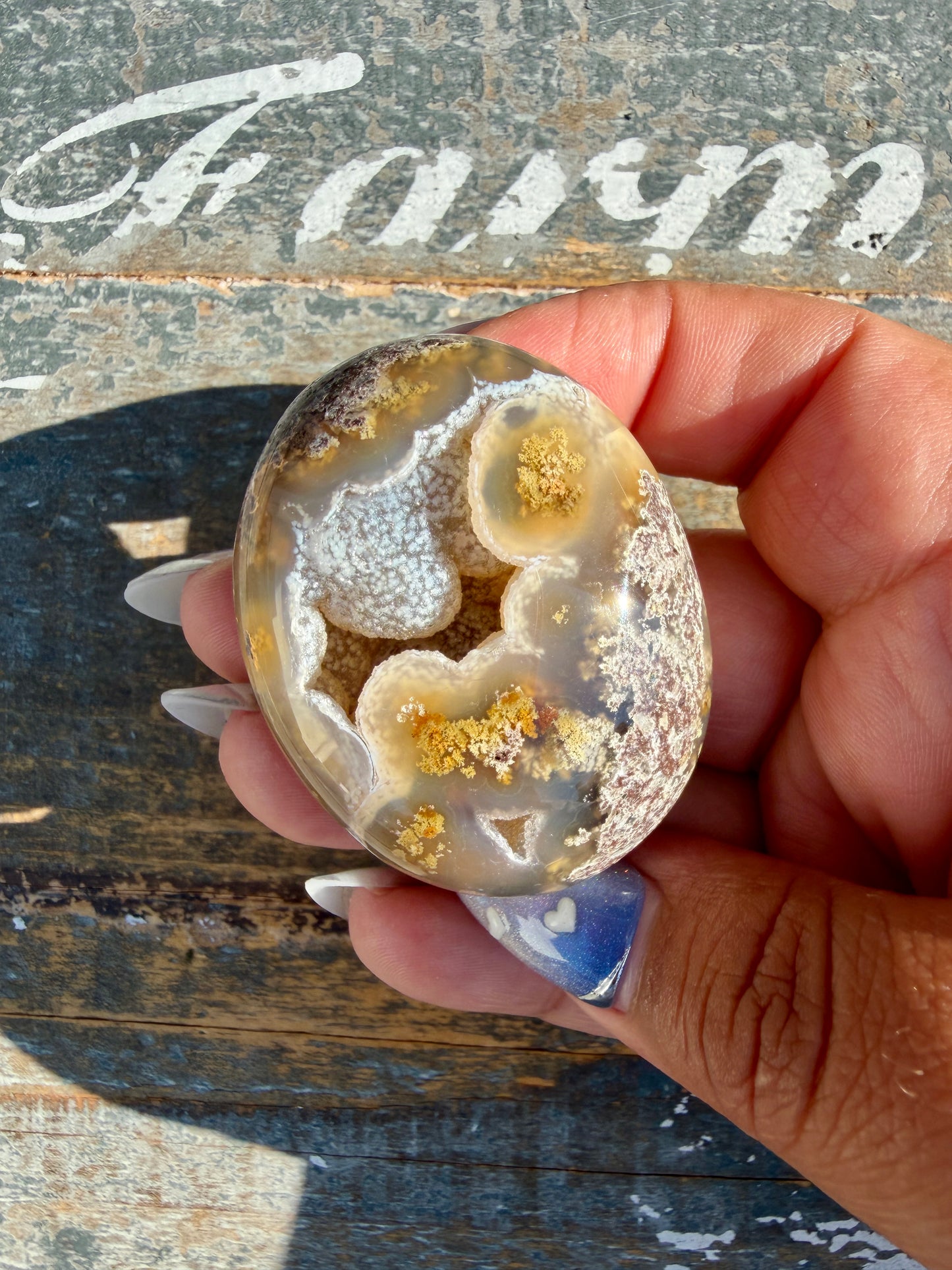 Gorgeous Scenic Moss Agate Palm Stone | Indonesia | Opt 27
